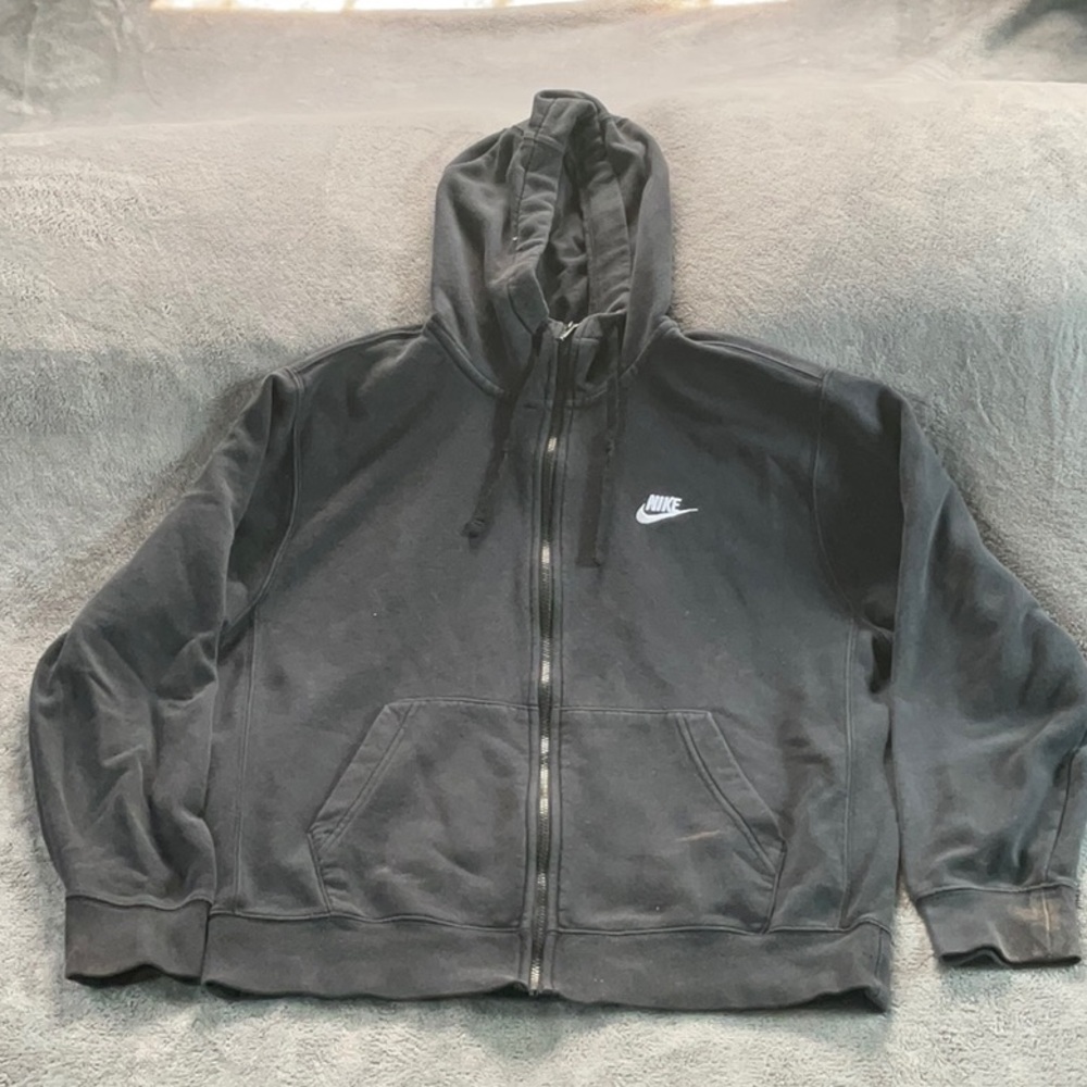 Nike Charcoal Full-Zip Hoodie, M